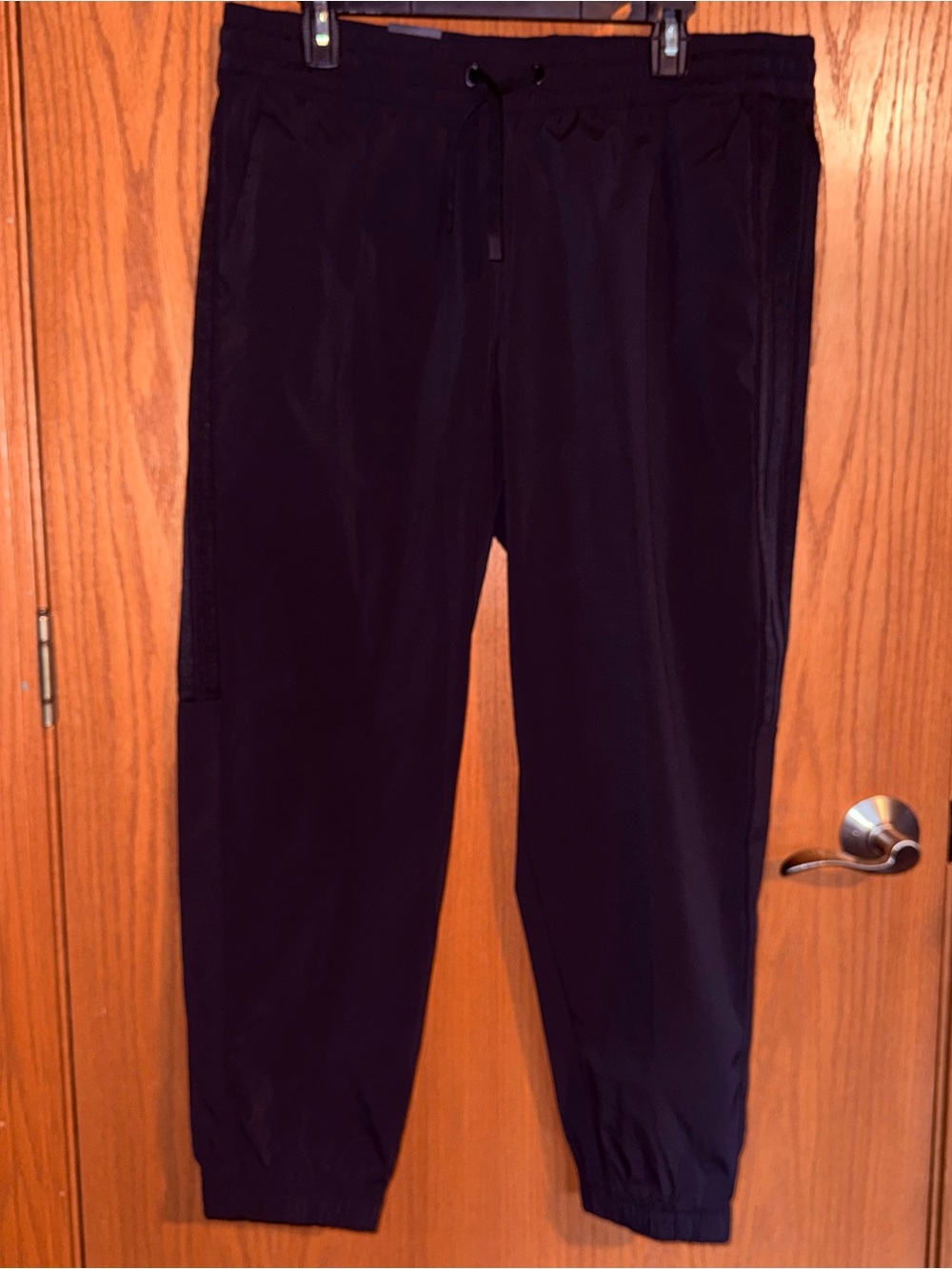 Adidas Men’s Woven Track Pants – Black – Size XL – New With Tags
